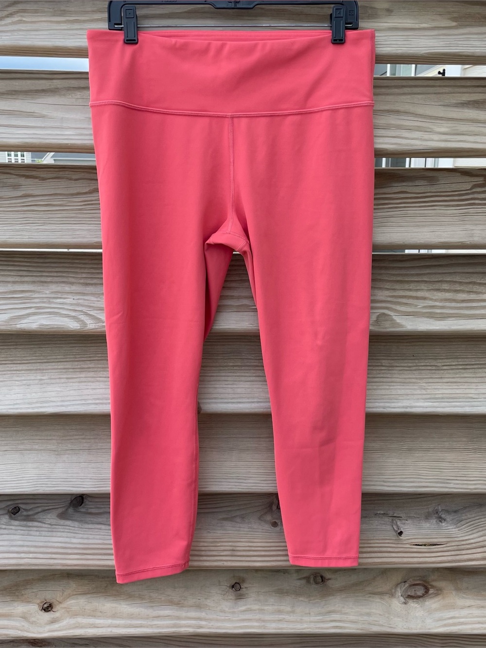 Athleta pink Elation 7/8 Tight Leggings EUC Women Large